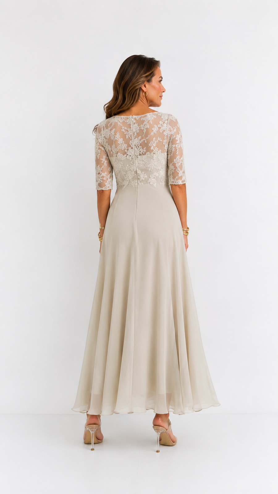 RHONDA | Vestido elegante de encaje - Rosa | Mar de Abril