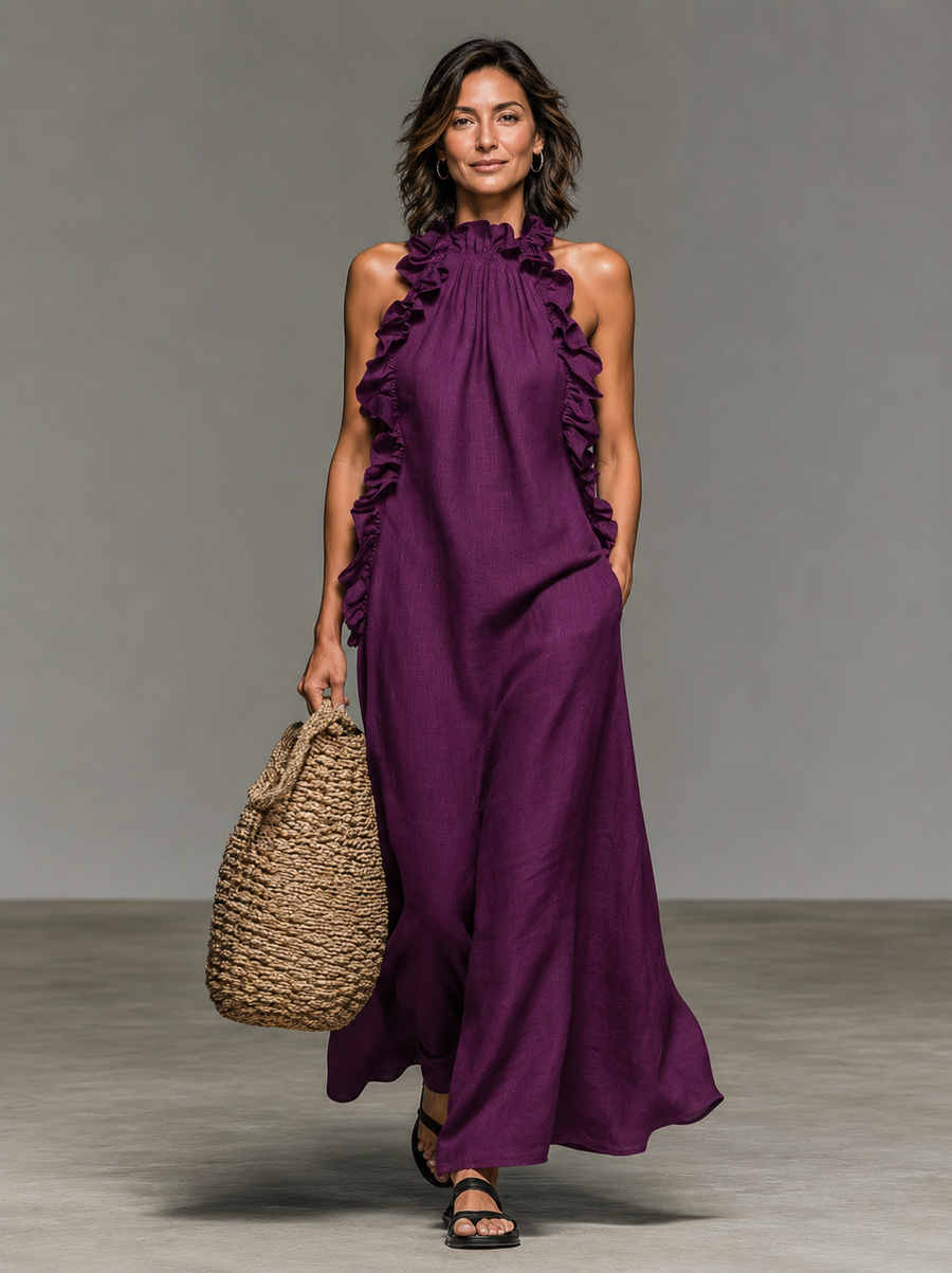 Lua | Vestido Maxi con Bolsillos