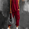 Rojo+Bolso gris