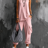 Rosa+Bolso gris