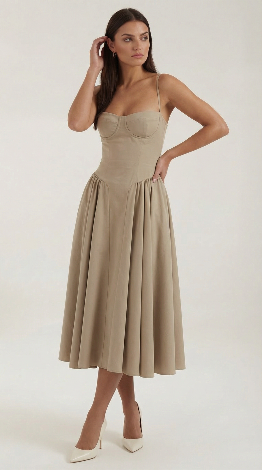 Odette | Vestido midi Corsé